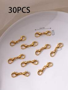 Double Lobster Clasp, Ideal Accessory For Necklaces, Bracelets, Keychains, DIY, Jewelry Making - Multicolor - View 16