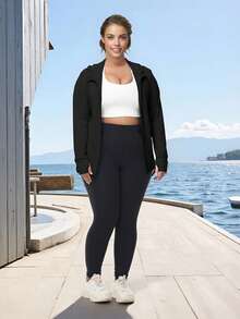 Áo khoác dài tay đơn giản, thường ngày, chống nắng dành cho nữ cỡ lớn năm 2025, màu đen, thích hợp cho mùa xuân. - màu đen - Xem 8