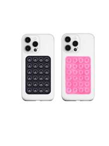 10pcs Double-Sided Silicone Suction Cup Upgrade Suction Cup Card Package Square Single Sided Phone Suction Cup Holder Adhesive Phone Case Holder Silicone Phone Accessories For Women For Men Wallet Mini Wallet Purse Wallet Magsafe Wallet Card Wallet