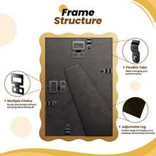 1pc Colorful Wave Photo Frame, Creative Shape Picture Frame, For Home Decor, For Friends & Family Portraits, Perfect Mother's Day Gifts - Multiple Sizes/Colors Available