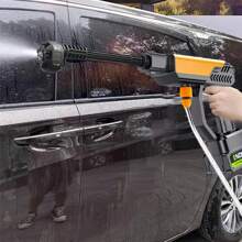 High Pressure Cordless Car Washing Water Gun With Rechargeable Lithium Battery, Powerful Electric Water Blaster Cleaning Tool For Home Use