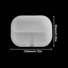 1 件 DIY 肥皂盒硅胶模具 - 树脂铸造手工礼品模具 - 珠宝收纳盒 - 环氧树脂桌面装饰 - 白色 - 查看 12