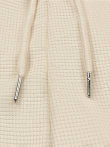 2pcs/Set Plus Size Men's Jacquard Zip Up Casual Sports Solid Color Long Sleeve Jacket & Pants Outfit, Suitable For Spring - Beige - View 10