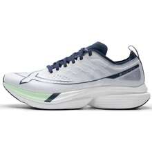 XTEP Herren leichte atmungsaktive Lässig Schuhe, stoßdämpfende & rutschfeste Laufschuhe, klassisch Weiß/Elfengrün/Tintenblau