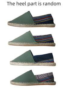 Mocassini da uomo: scarpe in tela con suola in corda di lino, scarpe casual da vacanza, scarpe da donna in tessuto traspirante intrecciato, scarpe da pescatore in paglia antiscivolo, scarpe da coppia con suola in lino ricamato. Scarpe da pescatore in tela bianca da uomo, ballerine nere, ballerine bianche, scarpe verde militare, ballerine blu (per acquirenti con piedi larghi, si prega di scegliere una taglia in più. La suola in corda di lino è relativamente rigida e le scarpe fatte a mano hanno una lavorazione più irregolare.)