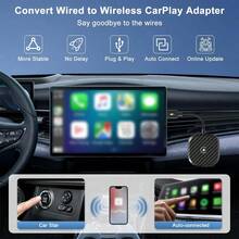 Wireless CarPlay Adapter,Wireless Carplay USB Dongle Converter Wired Carplay To Wireless, Support Online Update Plug And Play,Fit For Cars Built-In Wired CarPlay - Nhiều màu - Xem 1