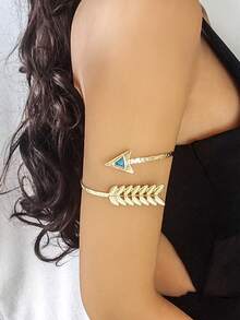 1pc Multi Pattern Optional Women's Armband, Butterfly, Flower, Snake Shaped, Hollow Opening Armband, Suitable For Daily Wear And Vacation Wear