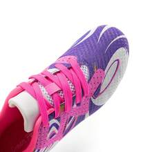 Boys Girls Soccer Cleats Youth Firm Groud Sport Football Cleats For Little/Big Kid/Toddler - Purple - View 5