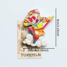 Imanes de nevera con personajes de la Peregrinación al Oeste, incluyendo Sun Wukong, Xuanzang, Zhu Bajie, Sha Wujing, decoración del hogar estilo chino, regalo festivo