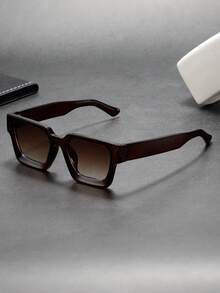 Gafas de moda clásicas, sencillas y con estilo retro cuadradas para hombres, para uso casual, de negocios, viajes, exteriores, minimalistas y personalizadas, adecuadas para deportes, fiestas, vacaciones, conducción, pesca, un regalo ideal - Multicolor - Ver 2