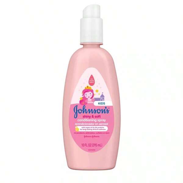 's Shiny & Soft Kids' Hair Conditioning Spray, Argan Oil & Silk Proteins, Toddlers' Hair - 10 Fl Oz