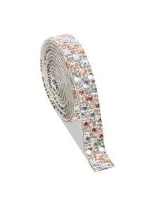 4/1Piece Self-Adhesive Sparkling Diamond Ribbon Set, 4/2 Yards Total - Crystal Embellishments For Diy Crafts, Clothing, Phone & Party Accessories