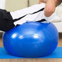 Peanut Ball – Sensory Exercise Ball For Therapy, Yoga, Pilates & Core Training, Ideal Equipment For Physical Therapy And Wellbeing Development - Blue with Pump - View 5