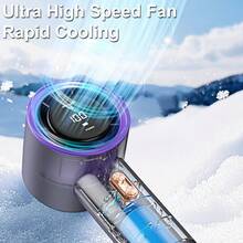 3000mAh T-11/T-13 迷你手持涡轮风扇 199 档可调涡轮小风扇 Type-C 充电便携式手持风扇 夏季强力降温风扇 适用于户外运动旅行卧室学校办公室袖珍风扇 夏季降温、海滩、旅行