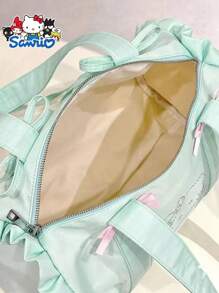 Sanrio 1pc Sanrio Hello Kitty Large Capacity Travel Bag, Mint Green Women Shoulder Bag, Handbag, Zipper Closure, Ideal Gift For Daily Commute, Short Trip, Outdoor, Street Photography, Christmas