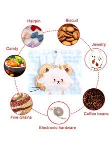 20个可爱卡通兔子和小狗印花袋，宰牲节糖果饼干包装袋，烘焙食品包装小礼品袋，半透明自封袋 - 查看 8