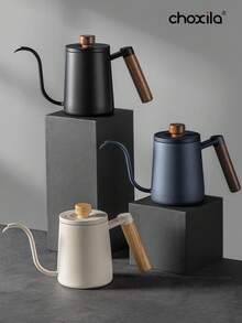 choxila 1pc Pour Over Coffee Kettle, Stainless Steel Gooseneck Spout Coffee Pot, For Home Office Coffee Shop Back To School