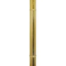 15" X 69" Gold Aluminum Metal Coat Rack, 1-Piece