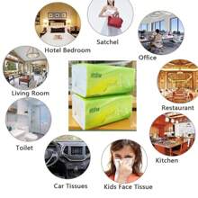 3 Packs/5 Layers Of Thick Premium Tissue Paper, Facial Tissue, Napkins, Tissue Paper, Absorbent Paper For Home Dormitory Office Company Outdoor, Cleaning Supplies, Cleaning Tools, Christmas Supplies, Kitchen, Bathroom, Home, Household Supplies