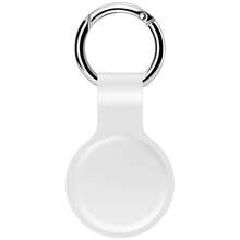 Liquid Silicone Case Compatible With Apple Airtags Tracker Locator Protective Cover Accessories With Keychain Compatible With Iphone Airtag Case - Multicolor - View 6