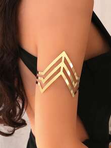 1pc Multi Pattern Optional Women's Armband, Butterfly, Flower, Snake Shaped, Hollow Opening Armband, Suitable For Daily Wear And Vacation Wear