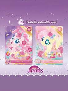 Hasbro 我的小马驹暮光闪闪和朋友们卡片 - 收藏品交易套装，包含稀有全息影像，儿童礼物之选