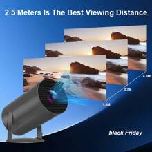 XBJ Proyector inteligente de alta definición 2025, portátil para acampar al aire libre, con soporte para decodificación 4K, sistema operativo Android 11, WiFi de doble banda, apto para uso en interiores y exteriores, con enchufe europeo y chip A3100 de alta calidad. Un dispositivo ideal para oficinas corporativas y reuniones familiares.