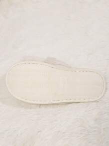 Women's Plush Cross Band Warm And Lightweight All-Season House Slippers