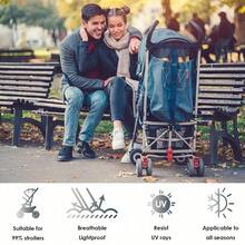 مظلة عربة أطفال عالمية للحماية من الشمس, طارد للأشعة فوق البنفسجية، مظلة مظلة مواتية للعربات والعربات المتحركة والعربات الأطفال، غطاء مقاوم للرياح للعربات الرضع