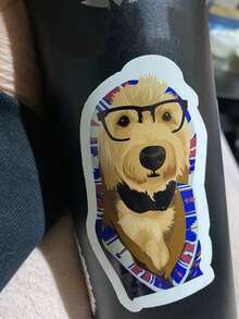 1/6张定制宠物贴纸,定制狗狗贴纸,定制猫咪贴纸,水瓶贴纸,送给狗妈妈的礼物,婚礼礼物,圣诞礼物,定制照片宠物贴纸,定制名字贴纸,个性化宠物照片狗狗猫咪名字贴纸,模切可定制防水乙烯基贴纸,适用于笔记本电脑、水瓶、手机壳等商品装饰贴纸,送给她、他、成人的礼物创意,装饰性,雕刻时尚,潮流,多彩,复古,可爱,简约,萌趣定制,独特,个性化宠物度假氛围,秋季装饰 - 彩色 - 查看 4