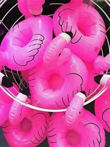 1pc/3pcs/5pcs Summer Pool Flamingo Cup Holder Inflatable Water Coaster Float Drink Cup Holder