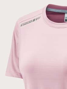 3 Packs: Women's Dry Fit Short Sleeve Athletic T-Shirts, Workout Tops For Gym, Yoga, Running - Pink - View 4