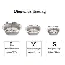 三种尺寸可折叠盆 - 便携式手/足浴盆多功能塑料桶带框架，矩形设计，塑料材质，包括拖把桶，适合旅行和洗衣使用返校