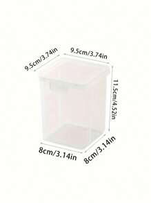 [1/3pcs Clear Stackable Organizer Boxes] Stackable Transparent Hair Accessory Storage Boxes, Dustproof, Waterproof, Moisture-Resistant Plastic Storage Containers For Hair Accessories, Beads, Jewelry Display & Packaging Supplies,Contemporary Plastic Tabletop Containers, Multipurpose Use, Rectangle Shape, Jewelry Boxes