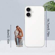 Customized Acrylic Photo Plaque, Personalized Home Decor, Can Print Your Favorite Photos Or Cartoon Patterns, Ideal For Wedding Souvenirs, Anniversary Gifts, Special Memories. Versatile, Elegant, Fashionable, High-Quality, Colorful, Modern Minimalist, Customizable, Personalized, Unique, An Ideal Gift For Him. - Acrylic Stand - View 4