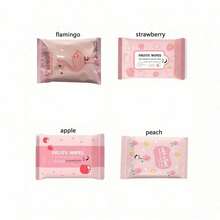 [10片/包]1/2/5/30包便携式湿巾，适用于日常家居清洁[无香型，请参考图案]