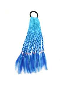Colorful Braid Synthetic Hair Ponytail Rope Tie Girls Princess Color Tail Wig Children's Styling Accessories - Multicolor - View 20
