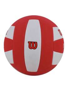 Wilson Super Soft Play Polska Volleyball WTH90118XBPO ✅ Delivery Within 24/72 Hours To Spain (Mainland) - White and Red - View 2