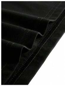 Women's Owl T-Shirt, Premium Cotton Mesh Blouse, Basic Round Neck - Black - View 2