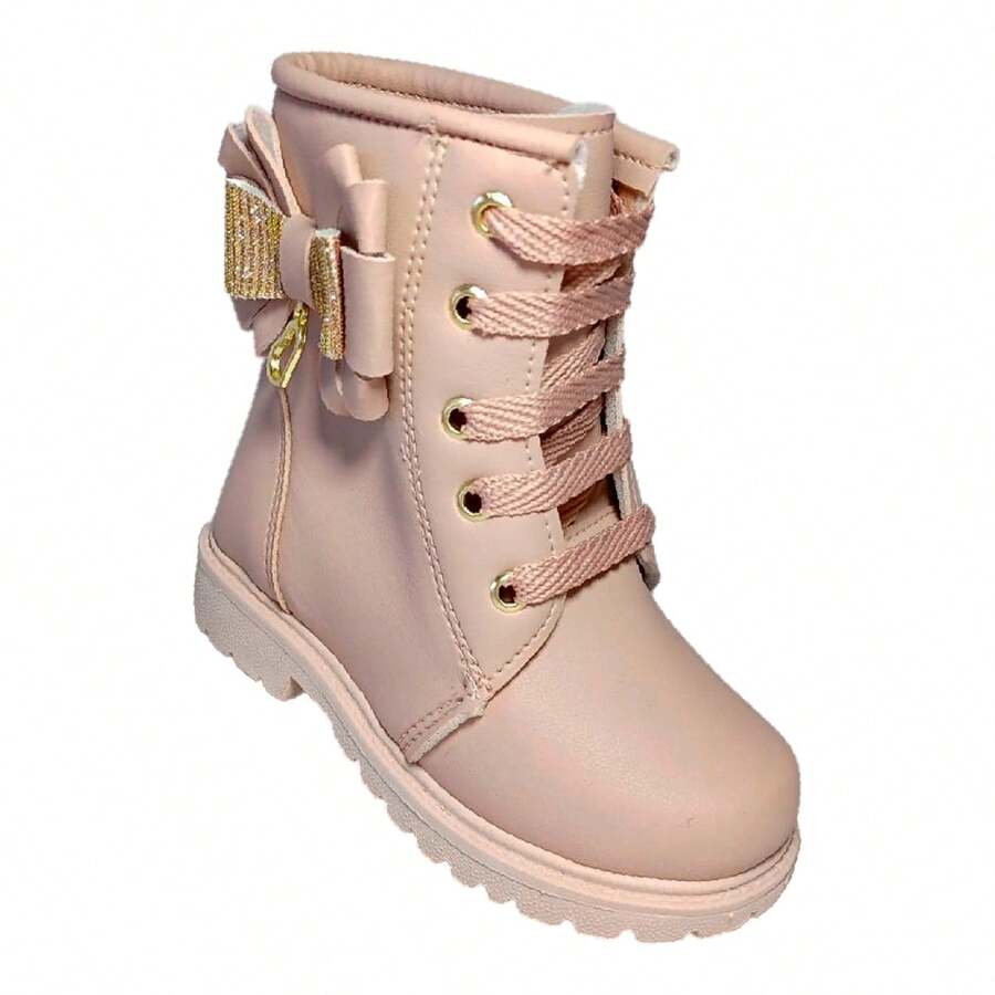 Kids Boots - 藕粉色 - 查看 1