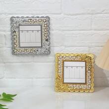 1pc Switch Sticker Gorgeous Faux Pearl Switch Sticker Protective Cover, Unique DIY Design, Elegant Home Decoration Stickers Personalised Stickers - Multicolor - View 2