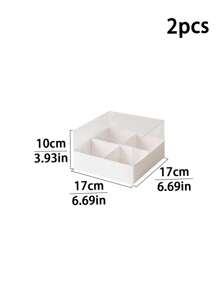 2pcs/4pcs Multicompartment Dessert Box With Transparent Lid & Dividers, 6-Slot 9-Slot Cupcake Box Suitable For Mini Cupcakes, Chocolate Dipped Strawberries, Brownies & Snacks, Suitable For Wedding, Holiday, Birthday Party Dessert Packaging