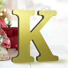 1 sản phẩm trang trí bằng gỗ, thiết kế chữ cái, đồ thủ công trang trí nhà - Vàng - Xem 27