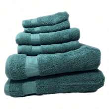 100% HydroCotton | Includes: 2 Luxury Bath Towels, 2 Hand Towels & 2 Washcloths | Quality, Ultra Soft Towel Set | 6 Piece Set Green-CBETCL