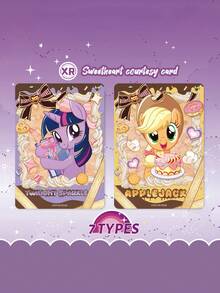 Hasbro 我的小马驹暮光闪闪和朋友们卡片 - 收藏品交易套装，包含稀有全息影像，儿童礼物之选