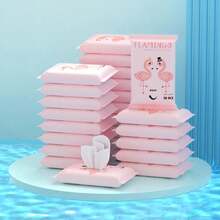 [10片/包]1/2/5/30包便携式湿巾，适用于日常家居清洁[无香型，请参考图案]