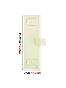 1pc Transparent Acrylic Clip-On Computer Monitor Memo Board, Multipurpose Memo Pad, Photo/Name Card/Document Holder Suitable For Student, Business, Office Desk