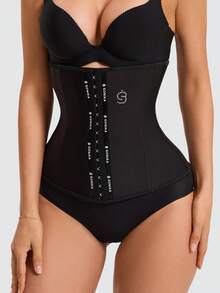 Abdominal Cinch Belt For Shaping And Slimming, Exercise Waist Cincher - Black - View 1