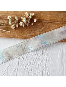 1 pieza Cinta lisa de plata, material para estampado en caliente DIY, accesorios de encaje Gu Mei, embalaje de regalo - Multicolor - Ver 10