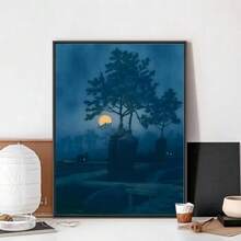 1 Stück Ukiyo-E Kawase Hasui Kunstwerke Poster Clubbar Vintage Poster Wandkunst Malerei Schlafzimmer Studierzimmer ohne Rahmen - Verschiedenfarbig - Übersicht 55
